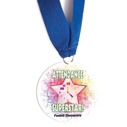 Custom Medallion - Attendance Superstar/Clock