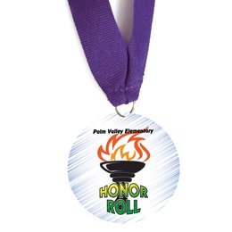Custom Medallion - Honor Roll Torch