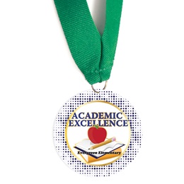 Custom Medallion -  Apple/Books Academic Excellence