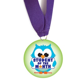 Custom Medallion - Student the Month/Owls