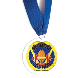 Custom Medallion - Student Council Torch
