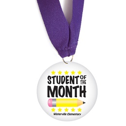 Custom Medallion - Student of the Month Pencil