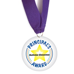Custom Medallion - Yellow Star Principal's Award