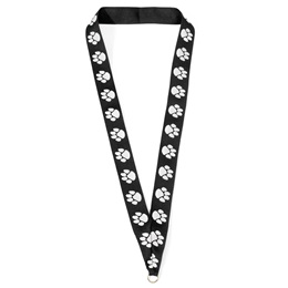 Medallion Neck Ribbon With Paw Design