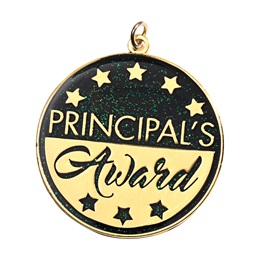 Principal's Award Medallion - Gold and Black Stars