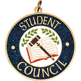 Glitter Medallion - Student Council