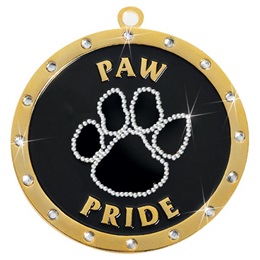 Rhinestone Medallion - Paw Pride