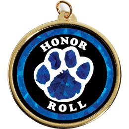 Holographic Medallion - Blue Paw Honor Roll