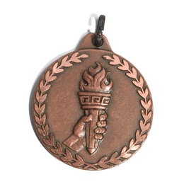 Bronze Award Medallion - Torch