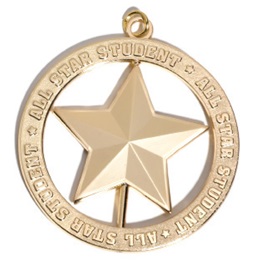 All Star Student Spinner Medallion