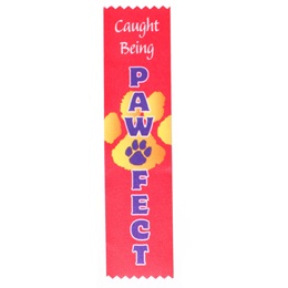 Full-color Caught Being Pawfect Ribbon