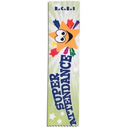 Full-color Custom Ribbon - Super Attendance