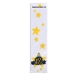 Full-color Custom Ribbon - Gold Star Student