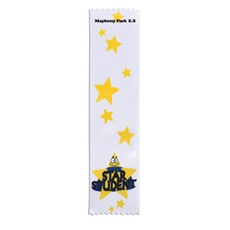 Full-color Custom Ribbon - Gold Star Student