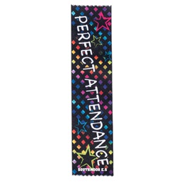 Full-color Custom Ribbon - Perfect Attendance
