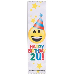 Full-color Custom Ribbon - Happy Birthday 2 U