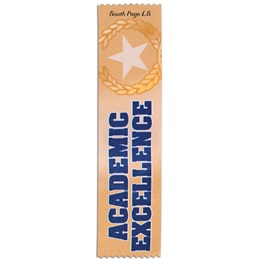 Full-color Custom Ribbon - Academic Excellence