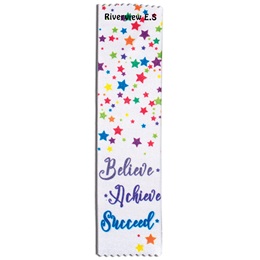 Full-color Custom Ribbon - Believe. Achieve. Succeed