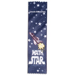 Full-color Custom Ribbon - Math Star