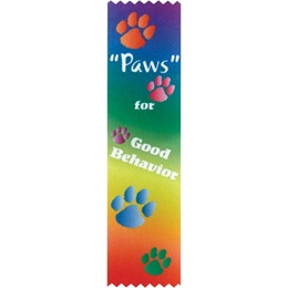 Award Ribbons - Paws For Good Behavior