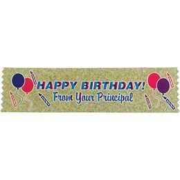 Award Ribbons - Happy Birthday From Your Principal