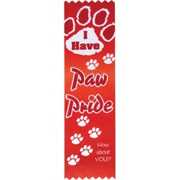 Award Ribbons - Red "I Have Paw Pride"
