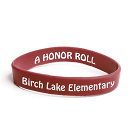 Custom Double Sided Wristband - Maroon