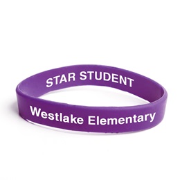 Custom Double Sided Wristband - Purple