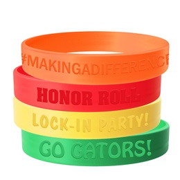 Custom Debossed Silicone Wristband