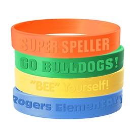 Custom Embossed Silicone Wristband