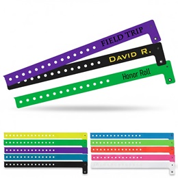 10 in x .75 in Vinyl Non-Transferable Wristband