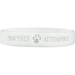 Engraved Silicone Wristband - Pawfect Attendance
