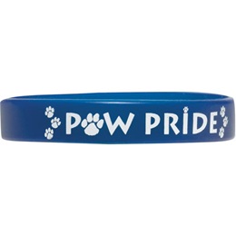 Screen Printed Silicone Wristband - Paw Pride