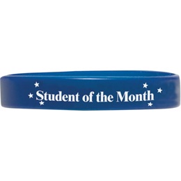 Screen Printed Silicone Wristband - Student of the Month