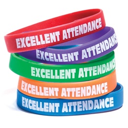 Excellent Attendance Wristband Assortment, 25/pkg