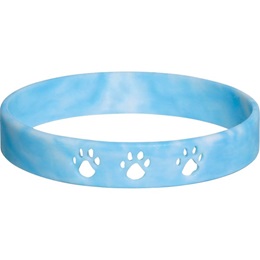 Cut Out Paw Wristband - Light Blue