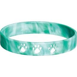 Cut Out Paw Wristband - Green