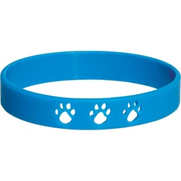 Cut Out Paw Wristband - Blue