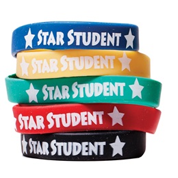 Star Student Wristband Assortment, 25/pkg