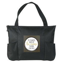 Zippered Tote Bag - Awesome Teacher