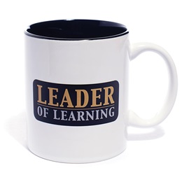 Coffee Mug with Black Accents - Leader of Learning