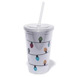 Deluxe Holiday Tumbler - Seasonal Lights