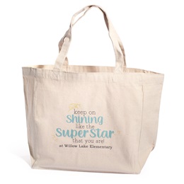 Full-color Custom Tote Bag - Shining Superstar