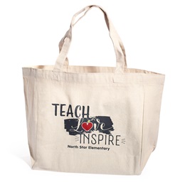 Full-color Custom Tote Bag - Teach Love Inspire