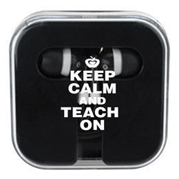 Ear Buds in Case -  Keep Calm and Teach On
