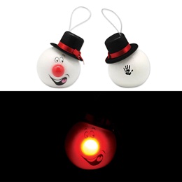 Light-up Snowman Custom Ornament With Top Hat