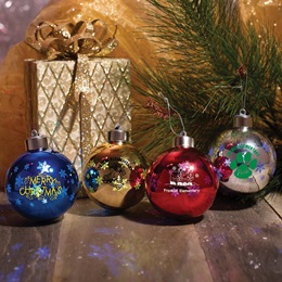 Light-up Snowflake Ball Custom Ornament