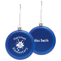Personalized Flat Circle Ornament