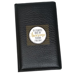 Leather Look Padfolio - Awesome Teacher
