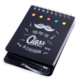 Jotter with Sticky Notes - You Put the Class in Classroom